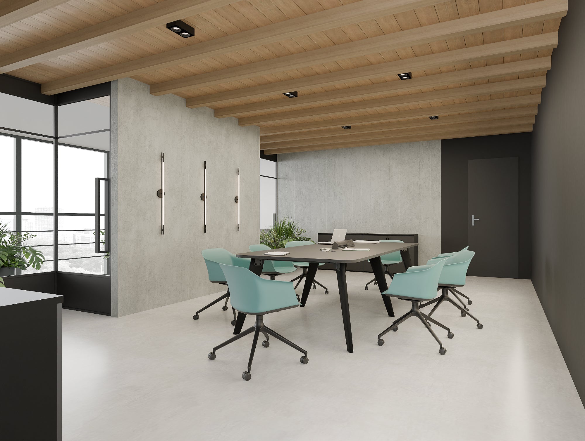 Ws.D Jupiter Chair with Wooden Legs