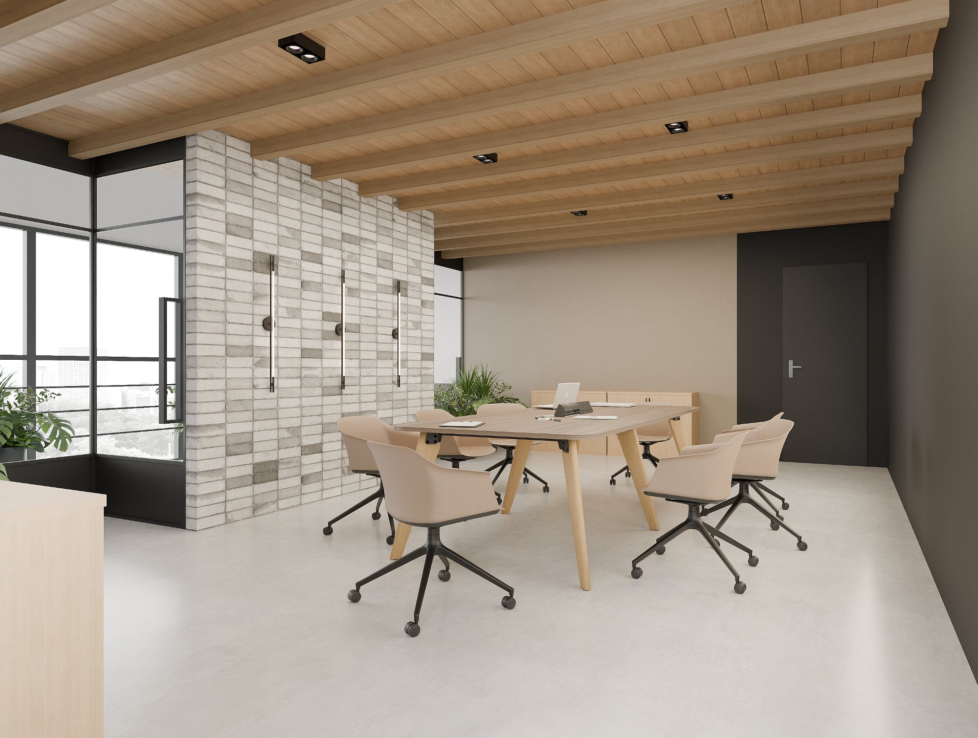 Ws.D Jupiter Chair with Wooden Legs