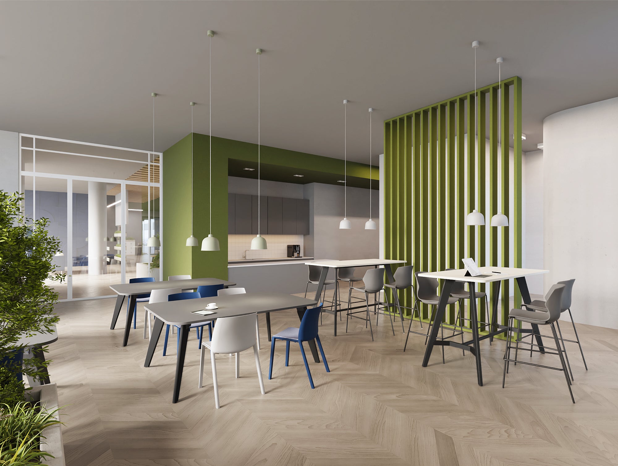 Ws.D Alega Bench with Oak Legs