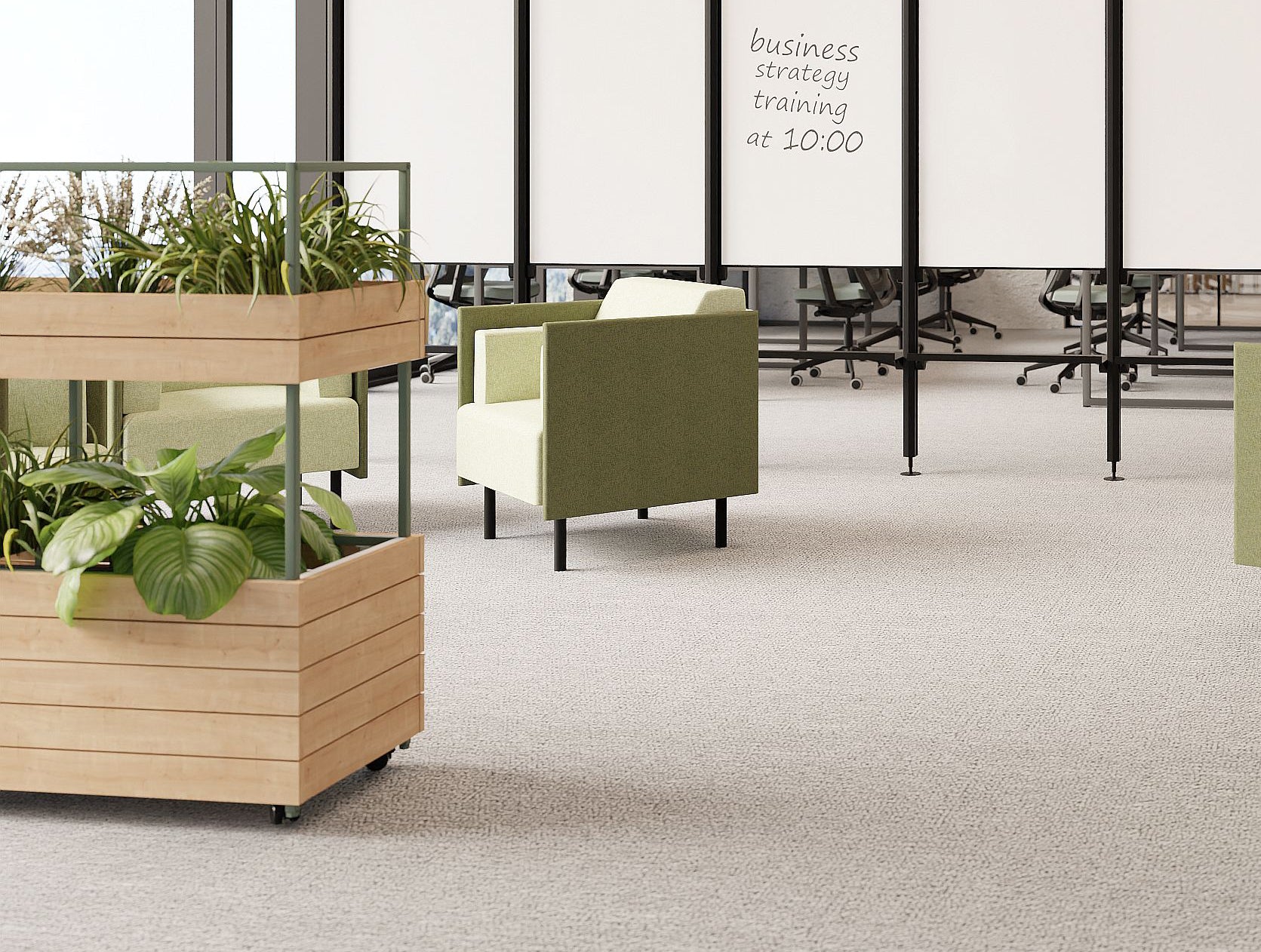 Ws.D Oasis Double 1-Level Mobile Planter