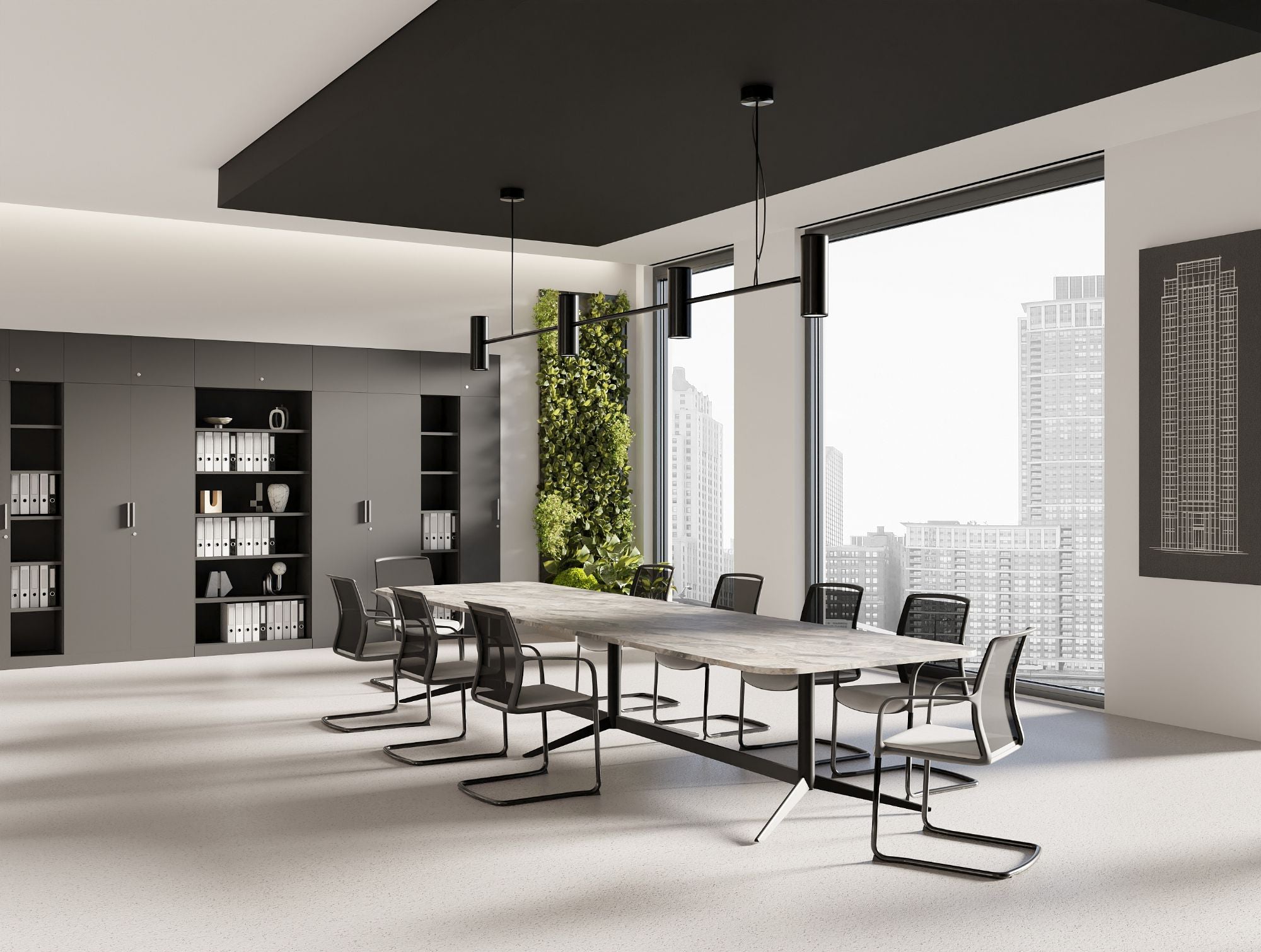 Ws.D Vela Breakout Chair with Sled Base