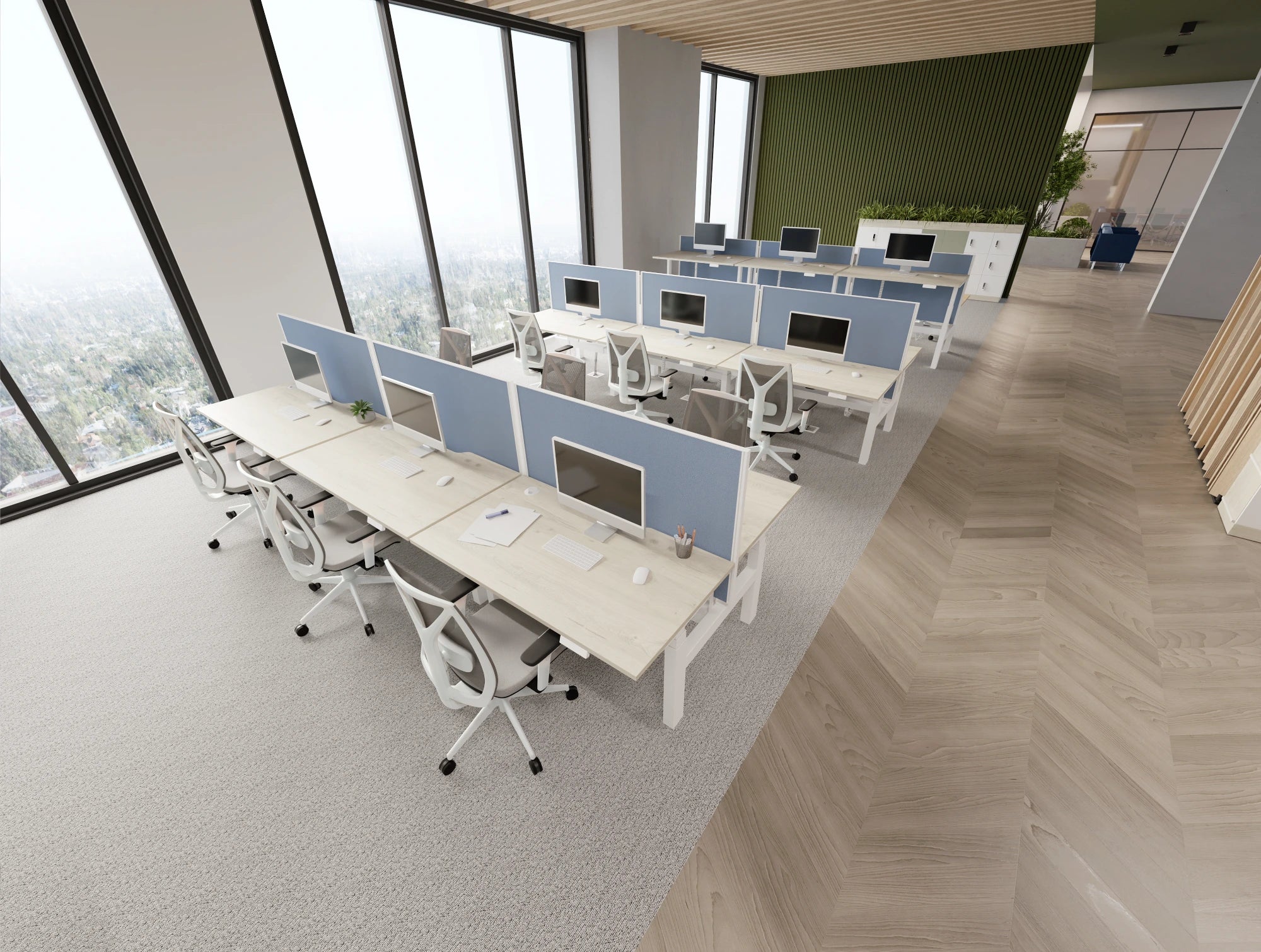 Ws.D Levo Meet Sit-Stand Rectangular Boardroom Table