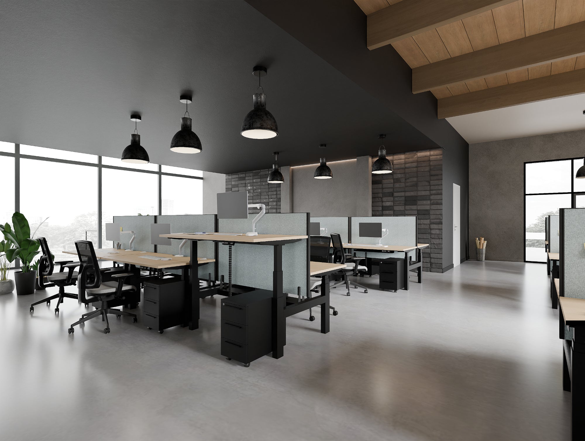 Ws.D Join Straight Desk Screen