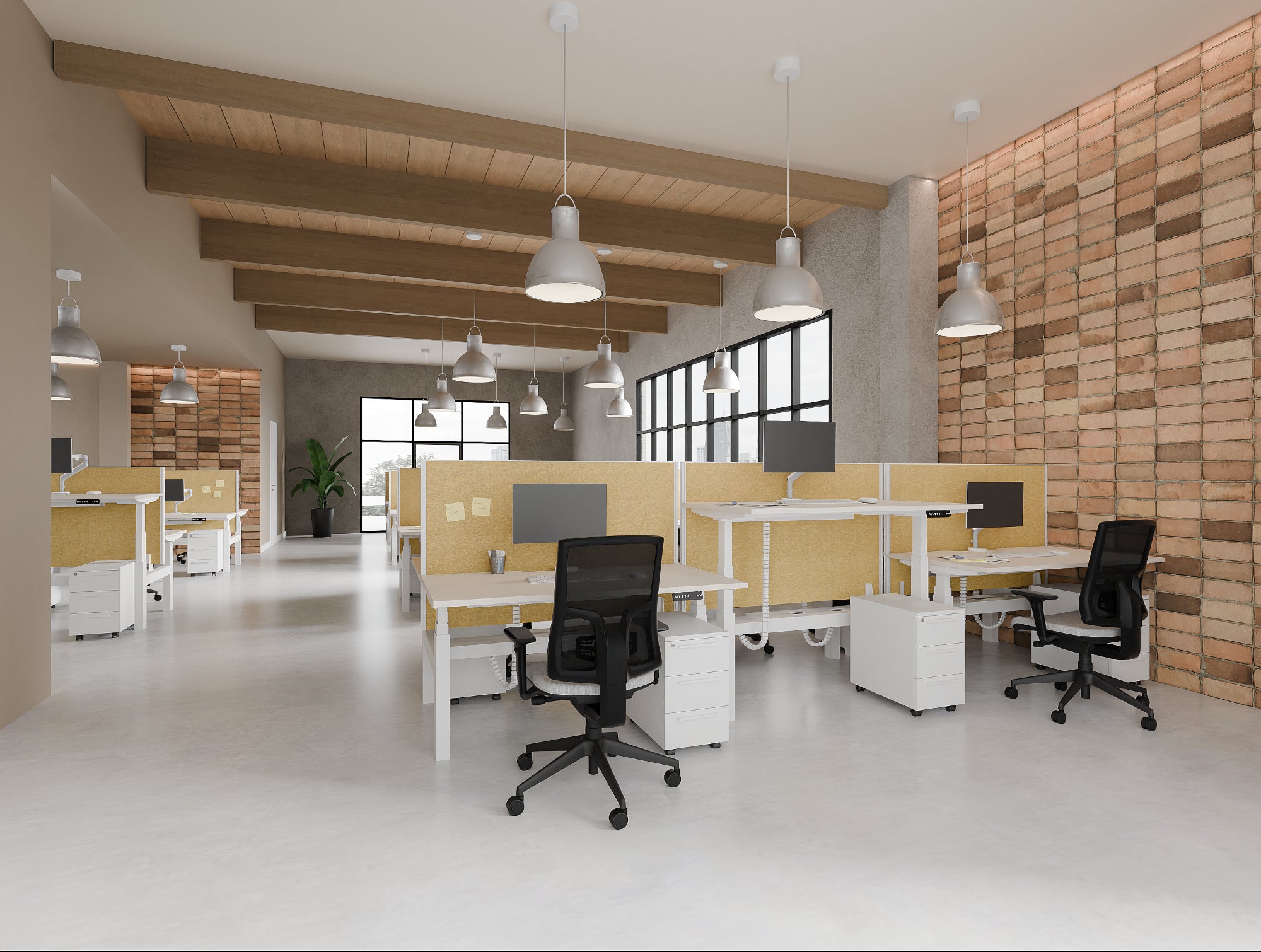 Ws.D Join Straight Desk Screen