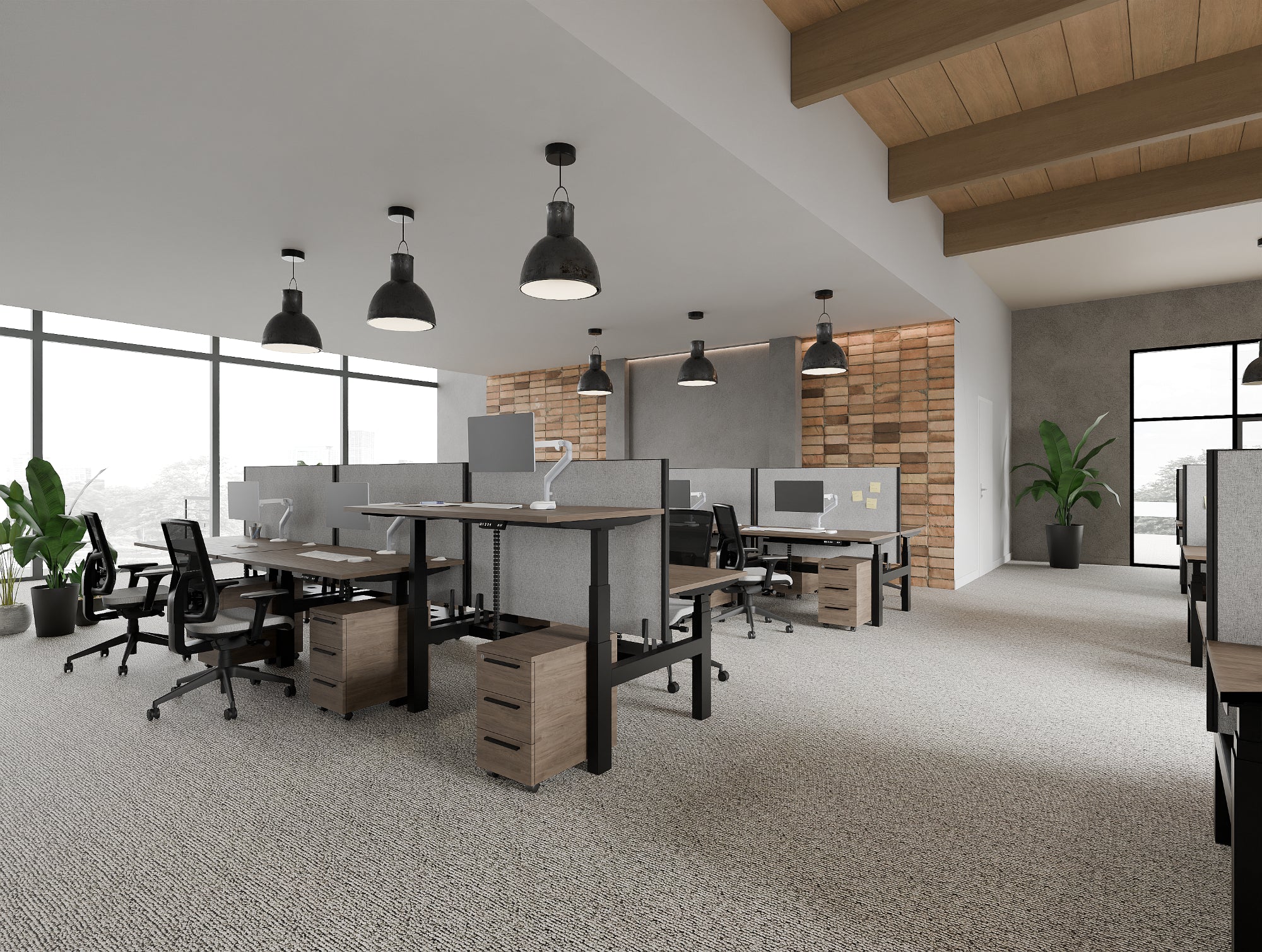 Ws.D Join Straight Desk Screen