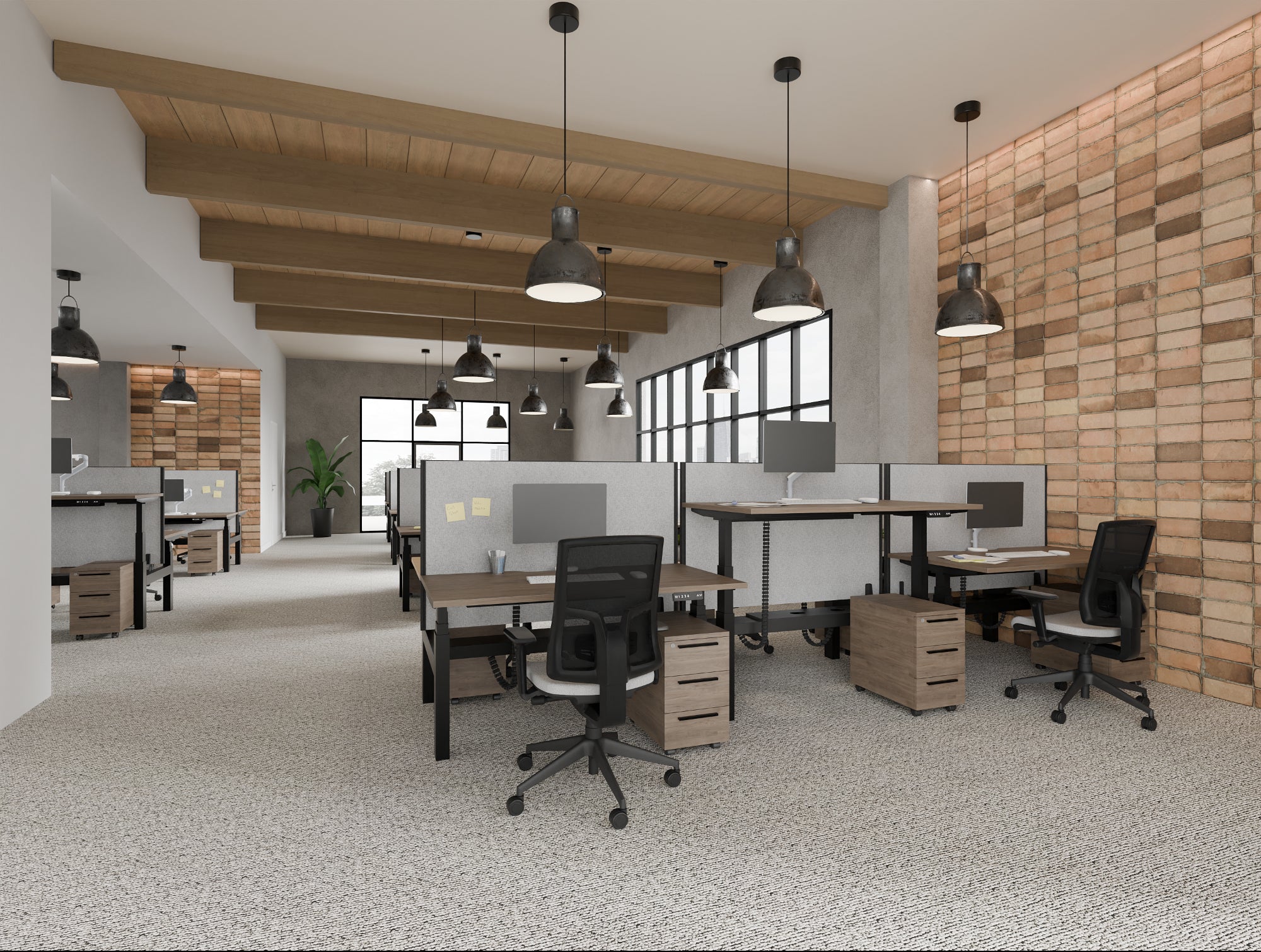 Ws.D Join Straight Desk Screen