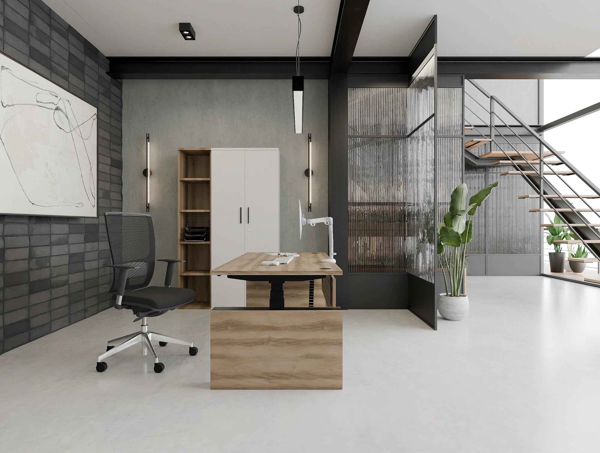 Ws.D Levo+ Bench Sit-Stand Desk