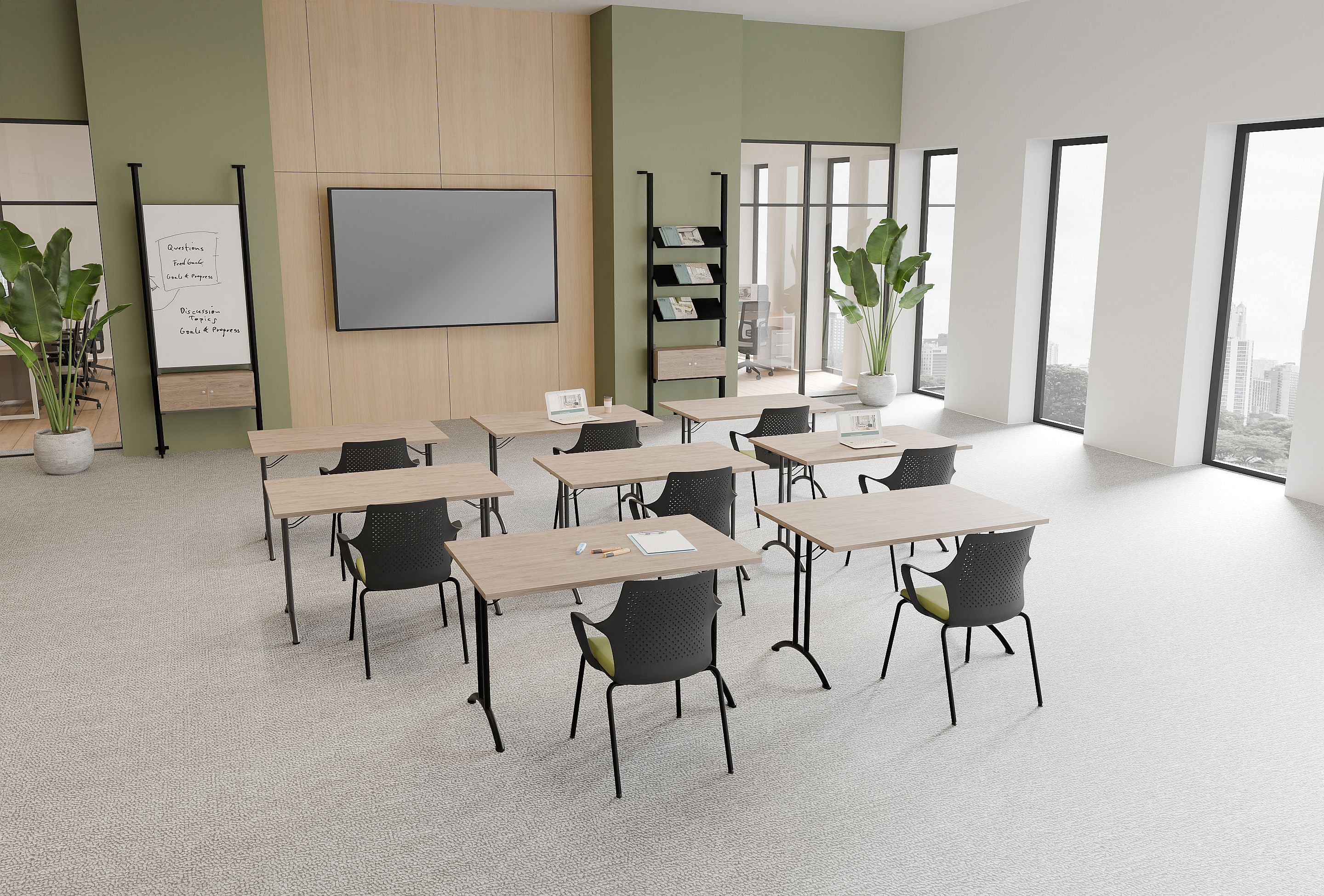 Ws.D Twister Semi-Circle Folding Leg Table