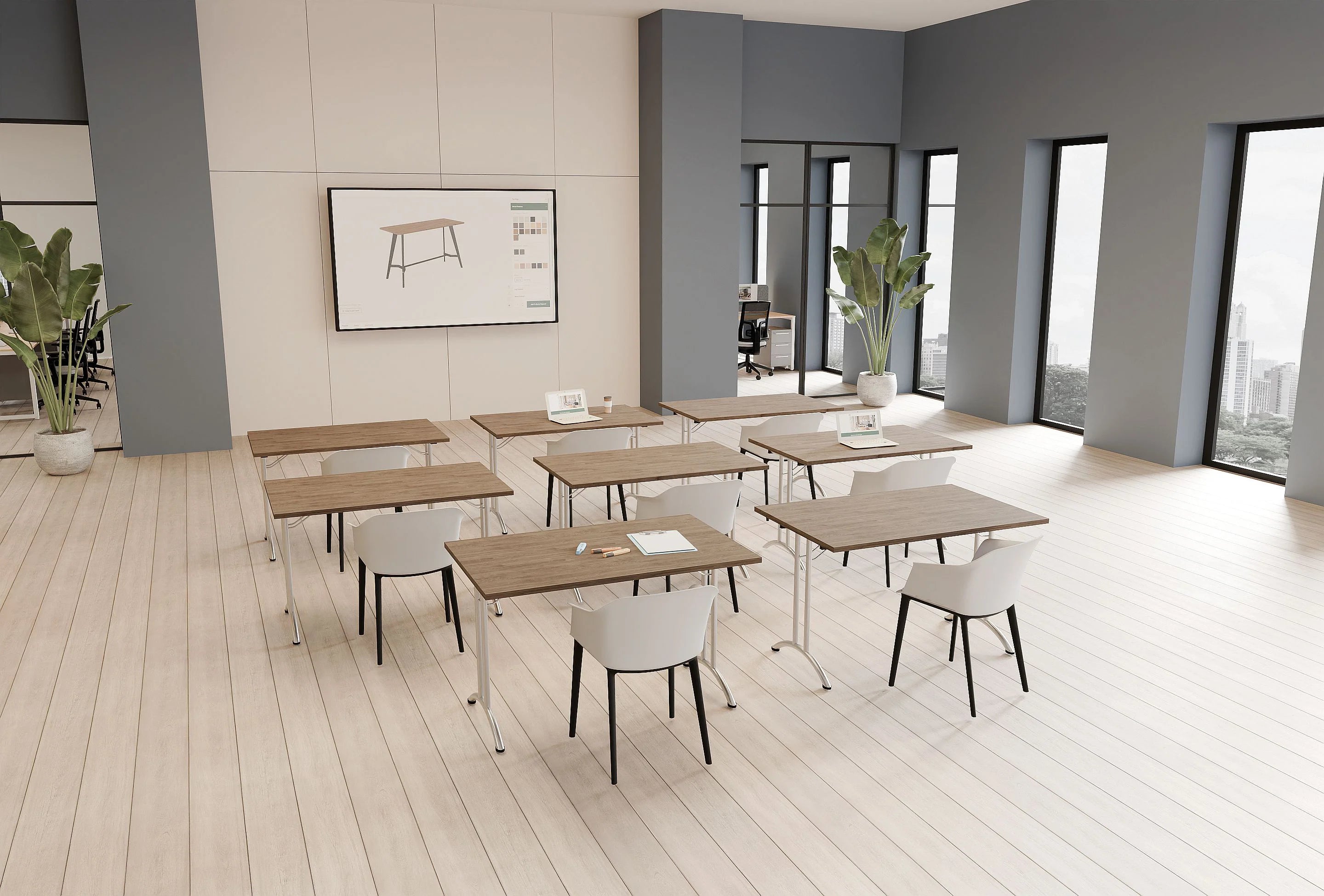 Ws.D Twister Corner Piece with Folding Leg Table