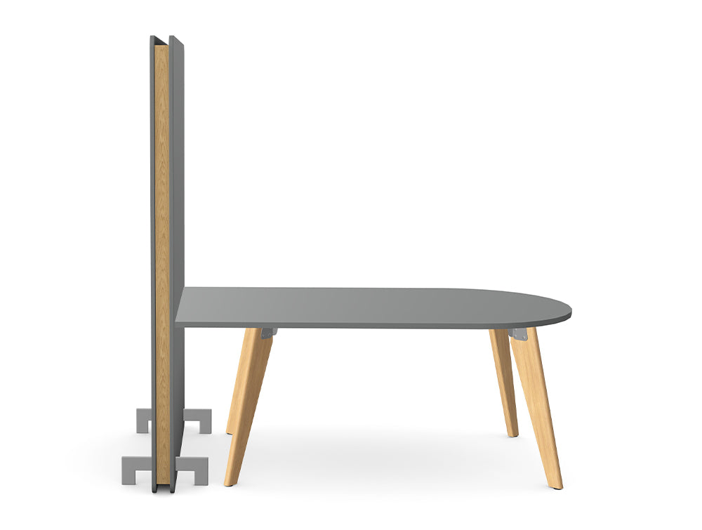 Ws.D Confer Media Wall with Alega Media Table