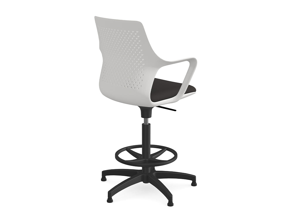 Ws.D Gesture Meeting Room Chair with Five Star Base on Castors and Footrest