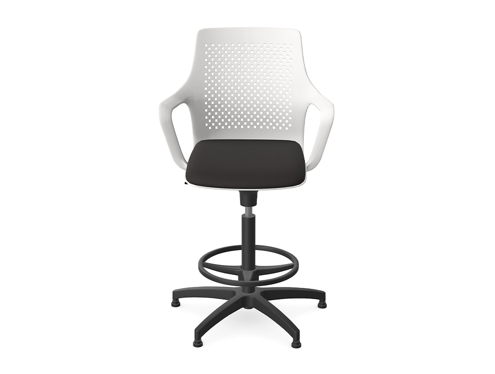 Ws.D Gesture Meeting Room Chair with Five Star Base on Castors and Footrest
