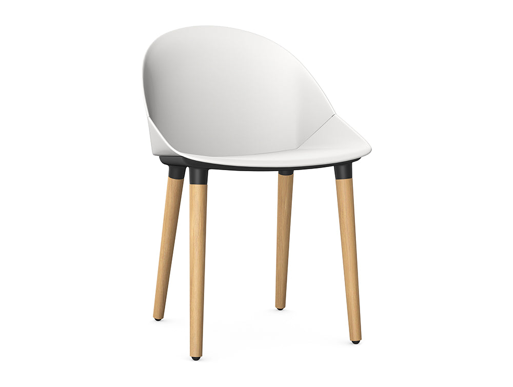 Ws.D Malin Breakout Chair with Wooden Legs