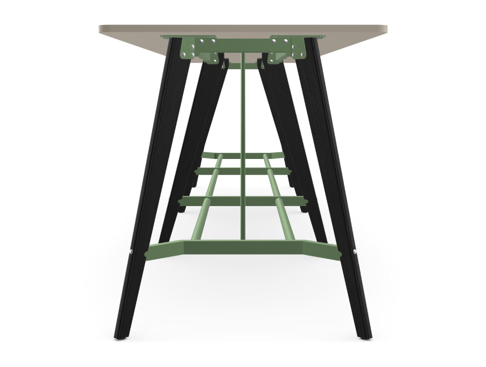 Ws.D Alega 3-Piece Poseur Table with Oak Legs