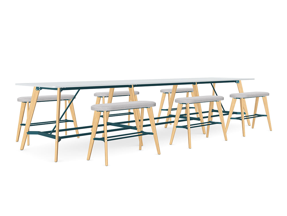 Ws.D Canteen Seating with High Tables and Benches