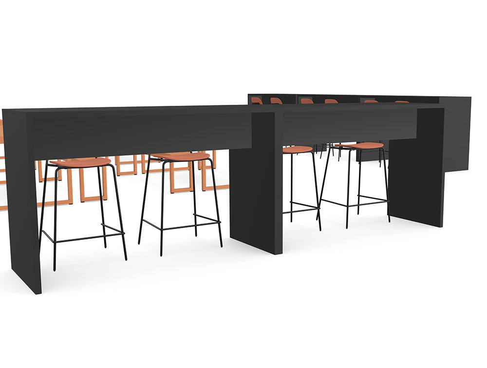 Ws.D Canteen with Bench Seating and High Tables