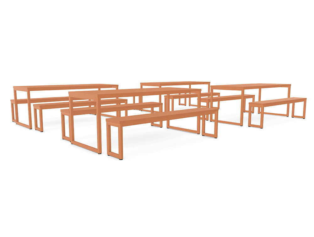 Ws.D Canteen with Bench Seating and High Tables