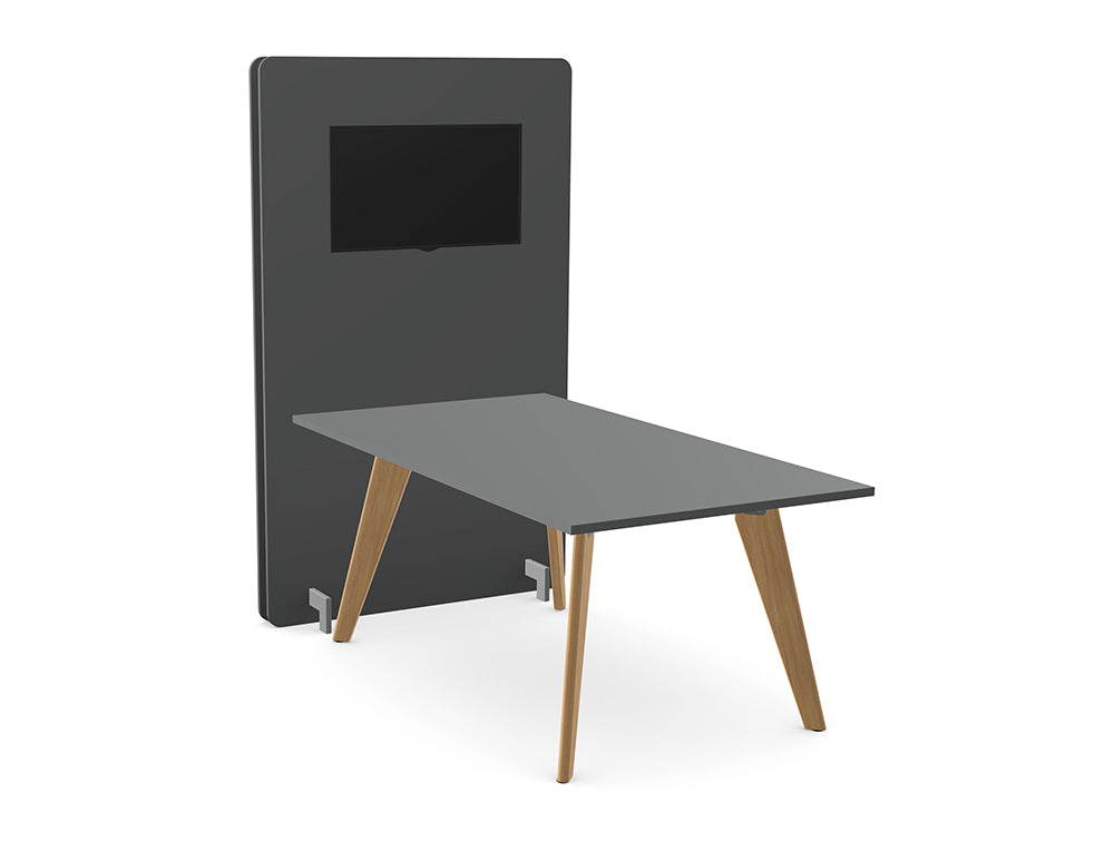 Ws.D Confer Media Wall with Alega Media Table