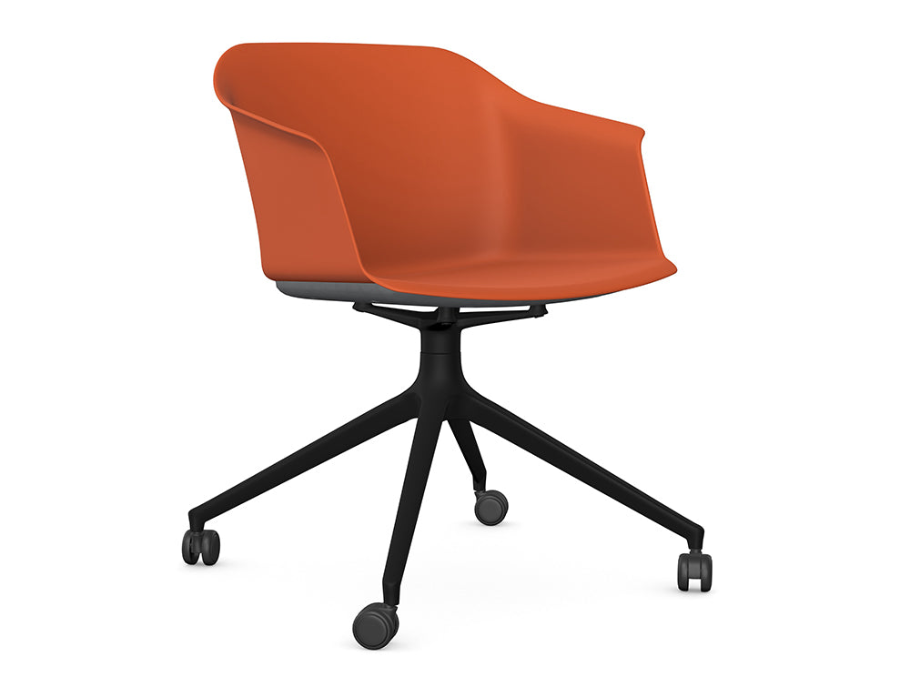 Ws.D Jupiter Chair with Pyramid Castor Base
