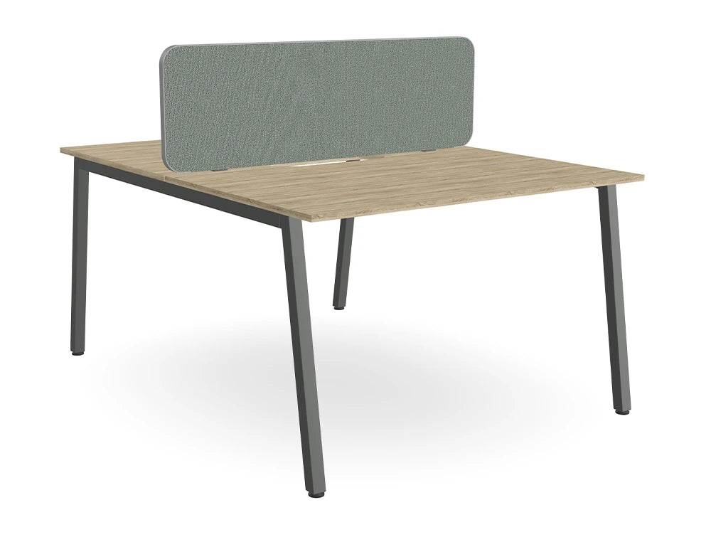 Ws.D Key 2-Person Back-To-Back Bench Desk with A Legs