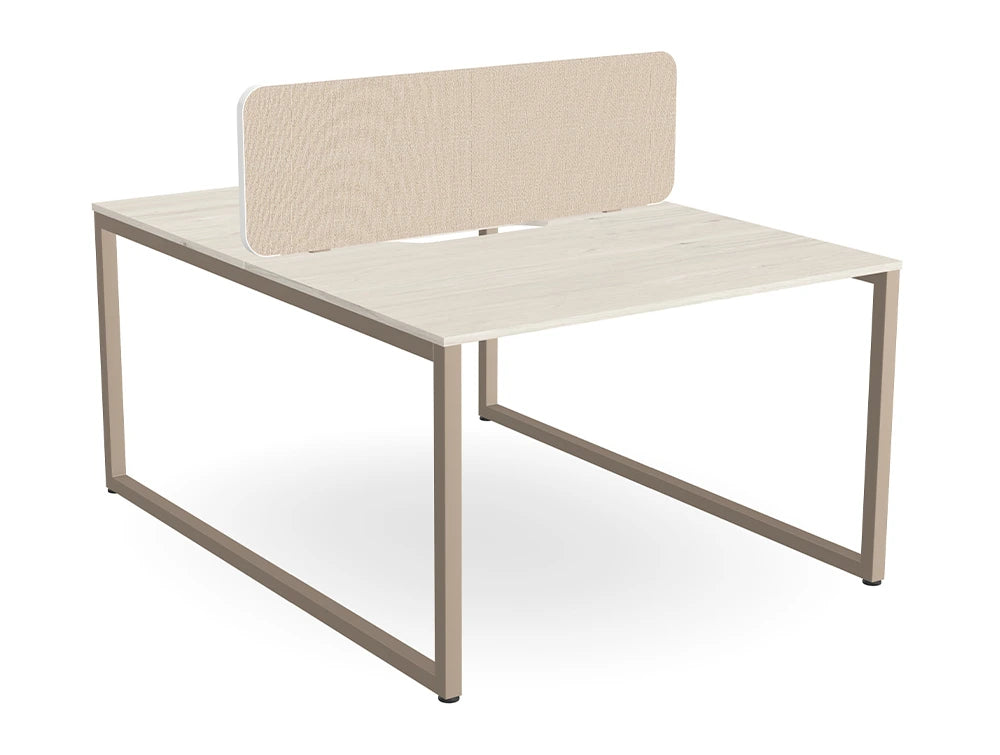 Ws.D Key 2-Person Back-To-Back Bench Desk with Closed Legs