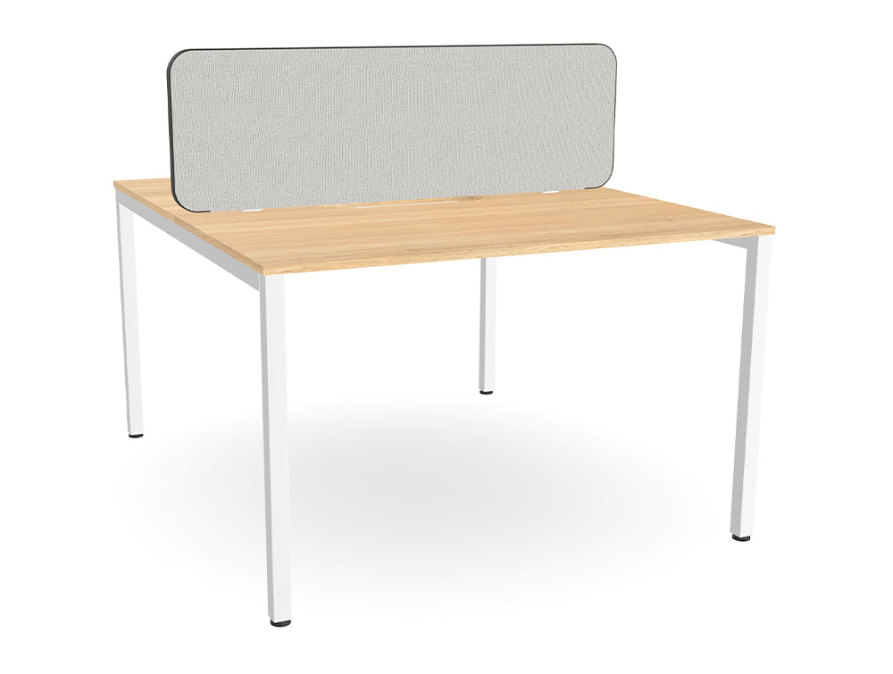 Ws.D Key 2-Person Back-To-Back Bench Desk with Straight Legs