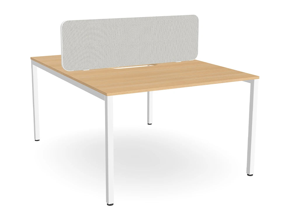 Ws.D Key 2-Person Back-To-Back Bench Desk with Straight Legs