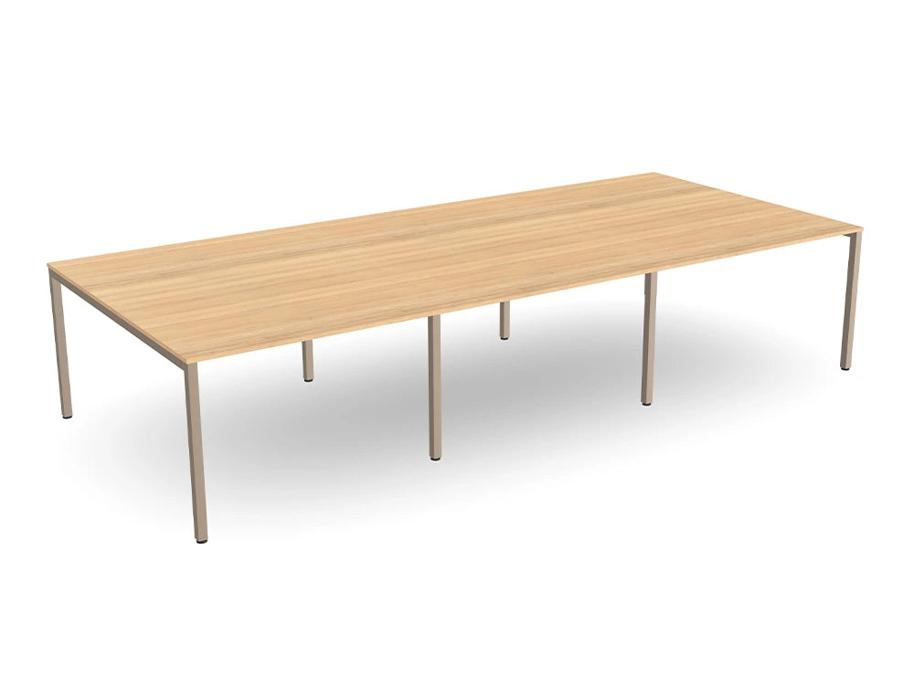 Ws.D Key 3-Piece Meeting Table with Straight Legs