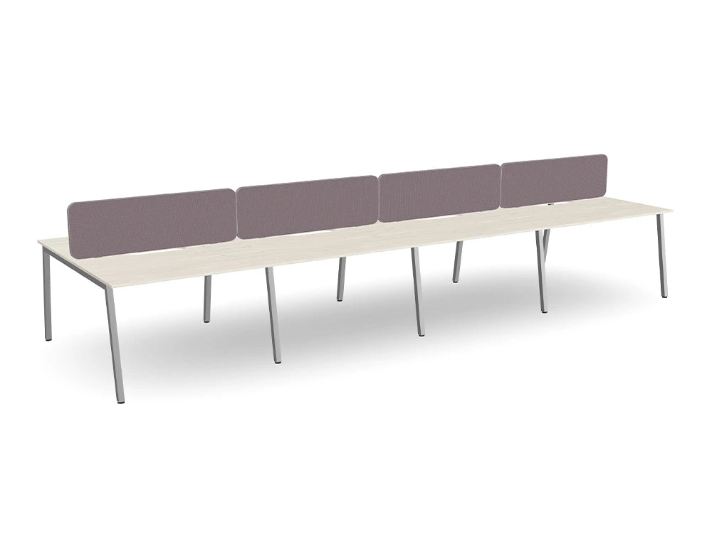 Ws.D Key 8-Person Back-To-Back Bench Desk with A Legs