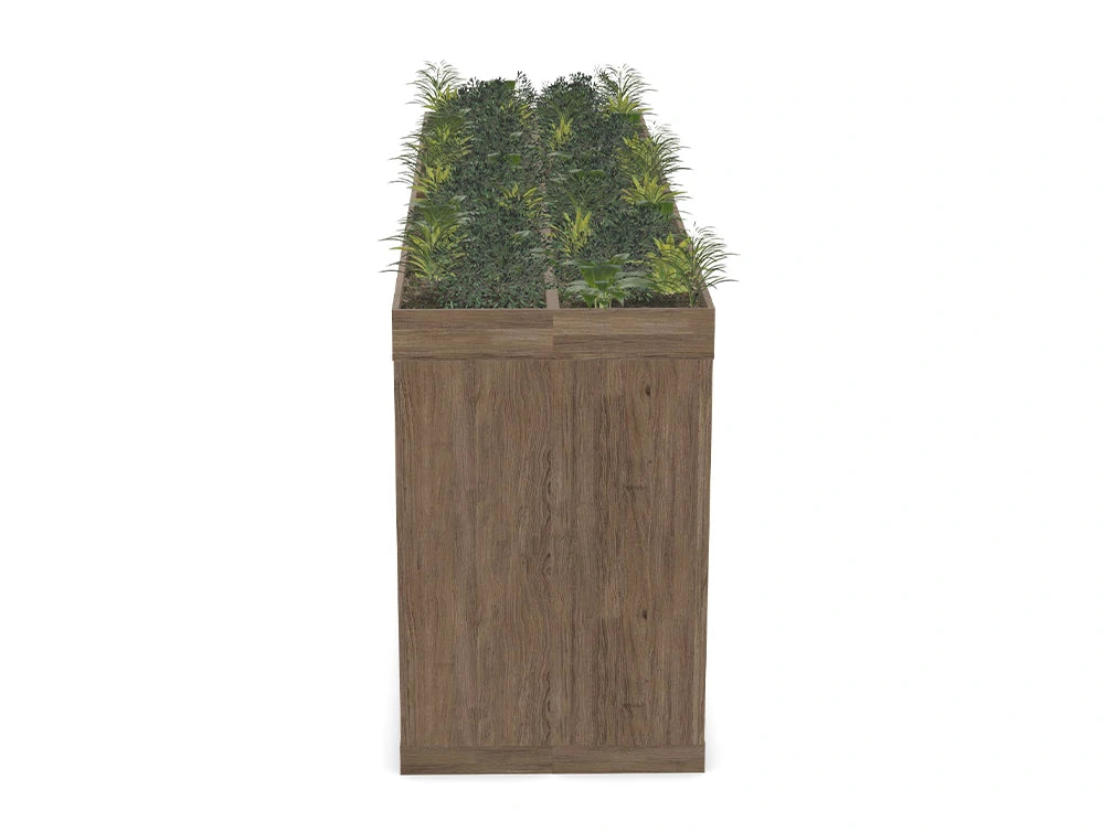 Ws.D Key Storage Modular 3-Level Back-To-Back Storage Unit with Planter
