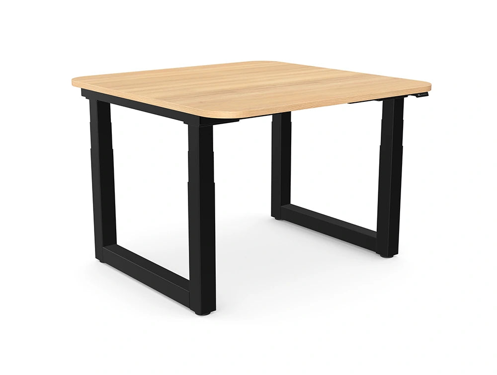 Ws.D Levo Chat Sit-Stand Meeting Room Table with Curved Edge