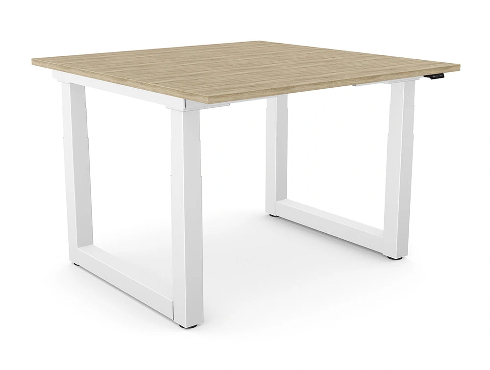 Ws.D Levo Chat Sit-Stand Meeting Room Table with Straight Edge