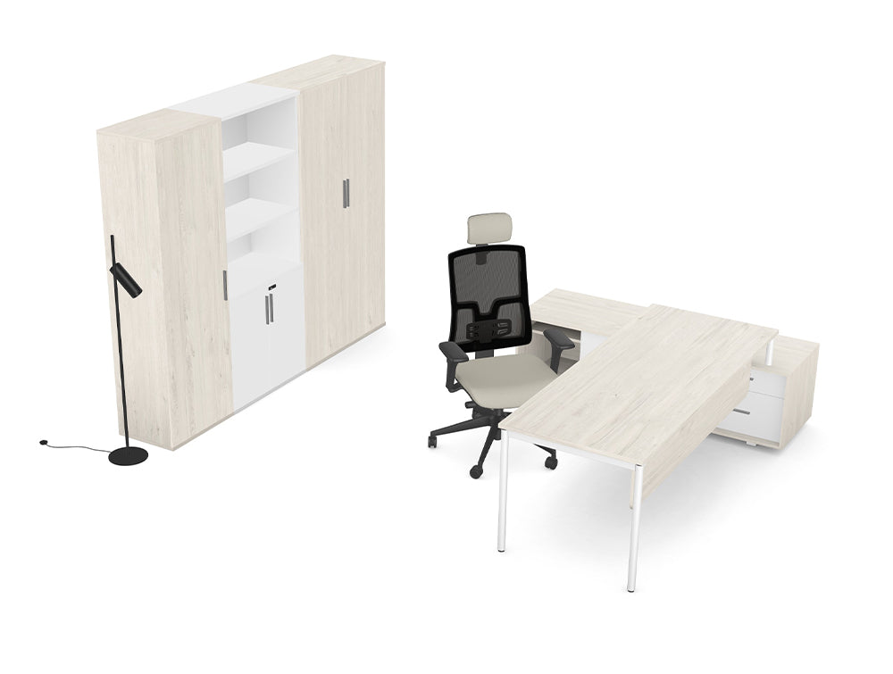 Ws.D Light Executive Office with Storage