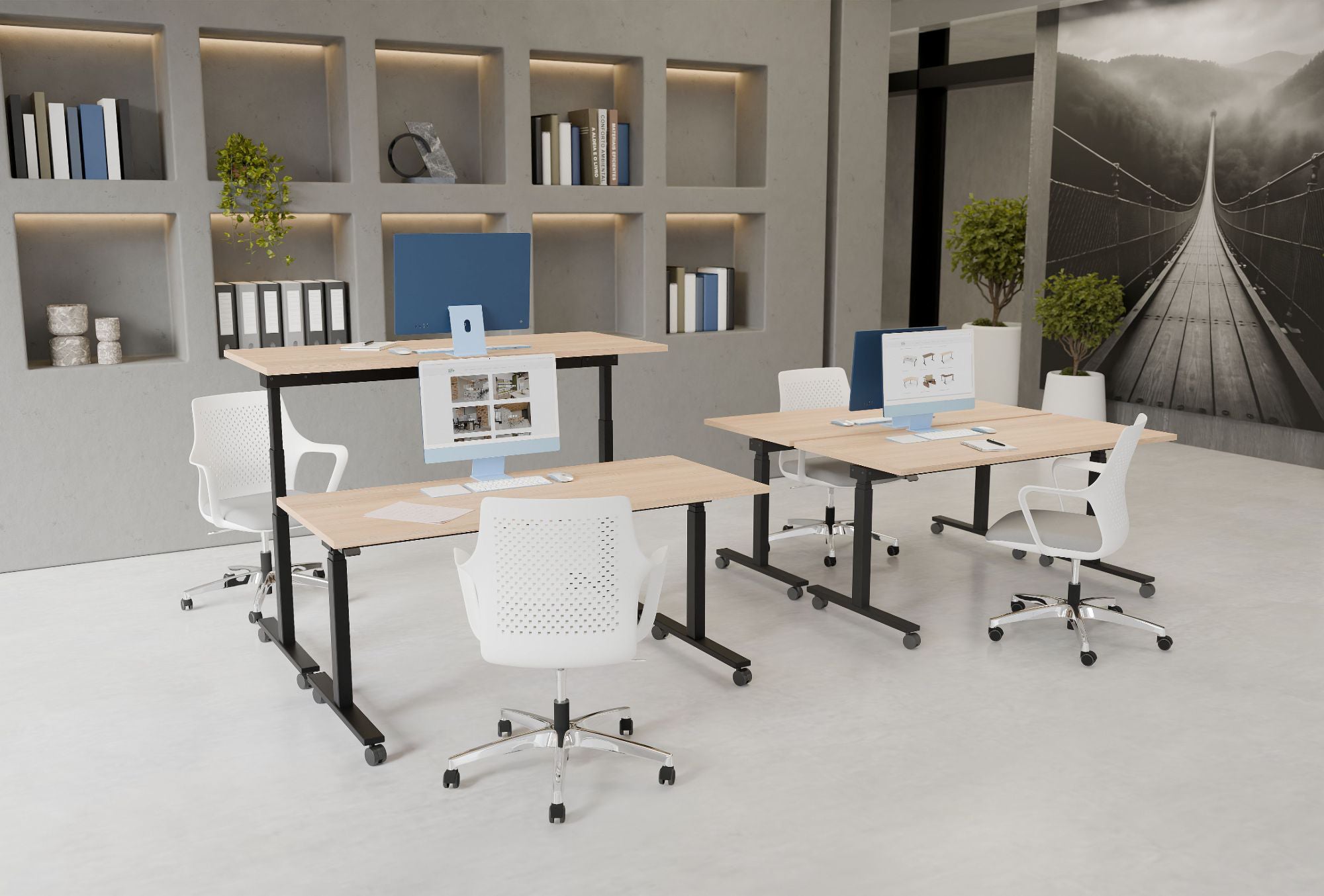 Ws.D Gesture Meeting Room Chair with Pyramid Base