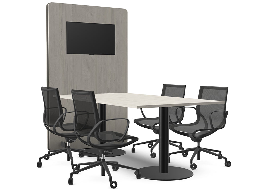 Ws.D Meeting Room with Media Wall and Table