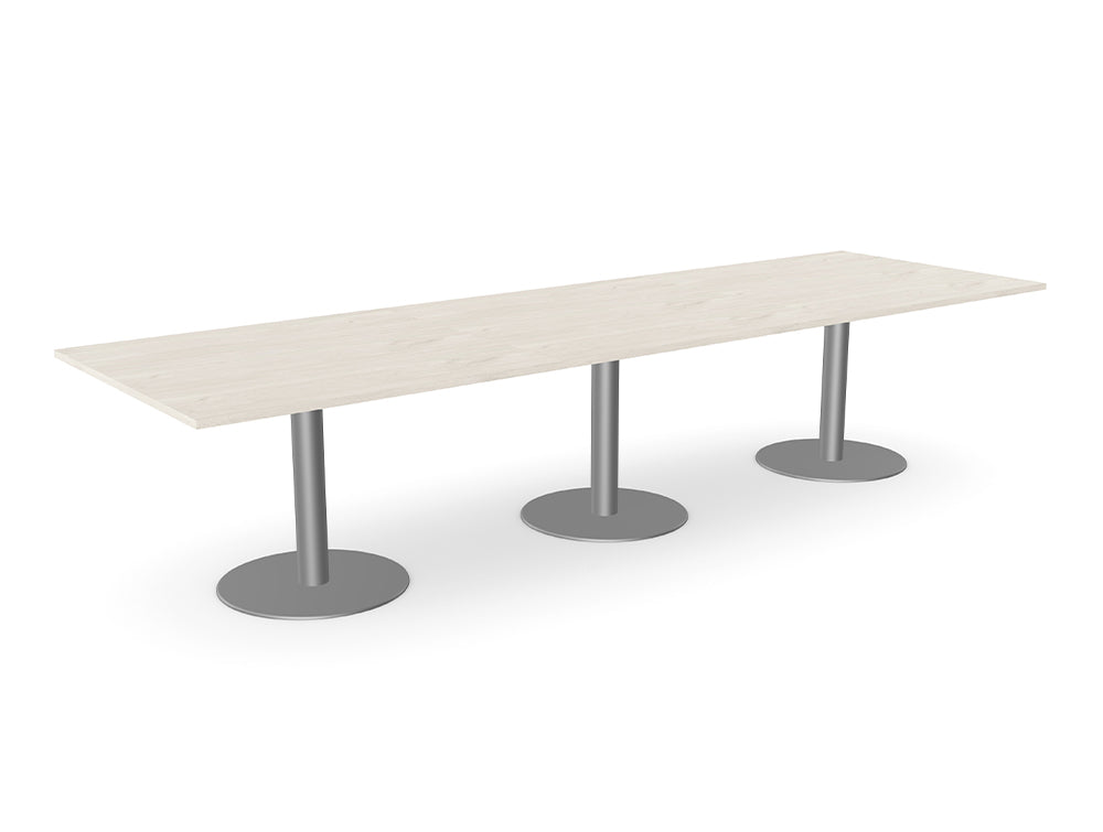 Ws.D Nexis Triple Cylinder Base Table with Rectangle Table Top
