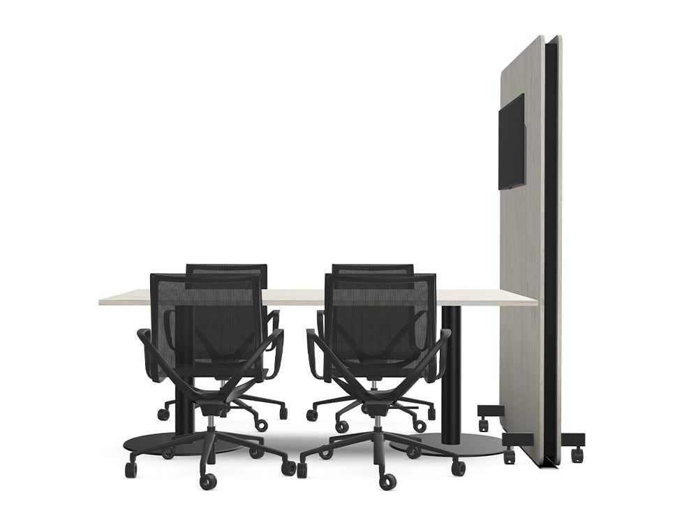 Ws.D Meeting Room with Media Wall and Table