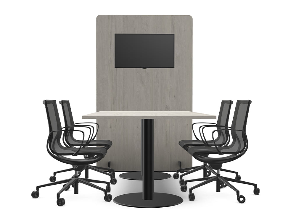 Ws.D Meeting Room with Media Wall and Table