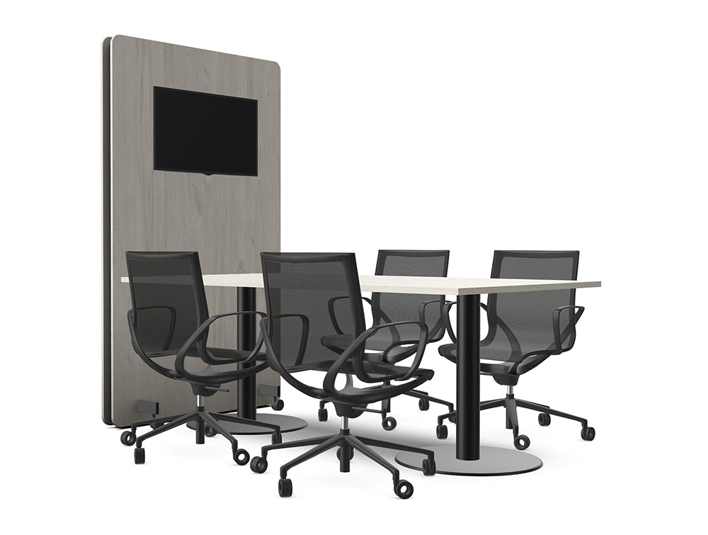 Ws.D Meeting Room with Media Wall and Table