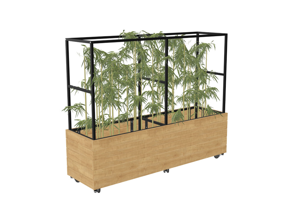 Ws.D Oasis Double 1-Level Mobile Planter