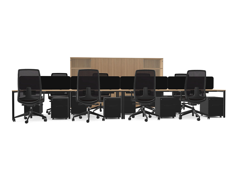 Ws.D Open Space Office with Storage Wall