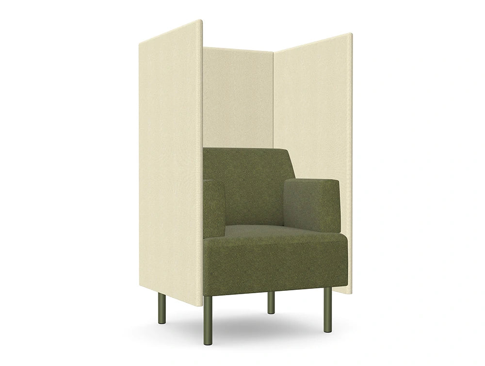 Ws.D Snug Armchair with High Back in 38RS Base