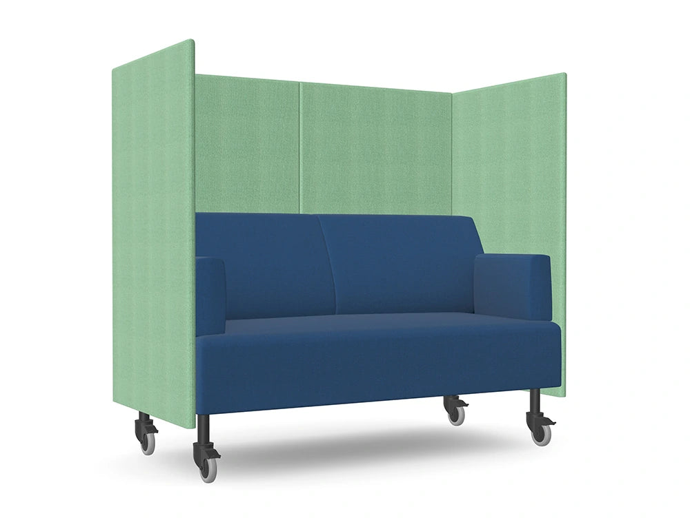 Ws.D Snug Mobile 2-Seater Sofa with High Back