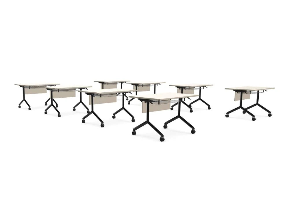 Ws.D Twister Tilt - Classroom Modular Configuration with Modesty Panel and Bookcase