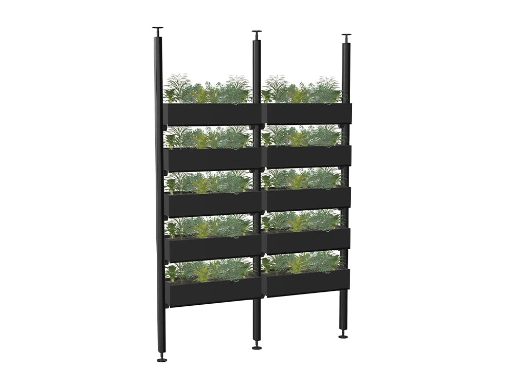 Ws.D Iris Modular End-Of-Desk Double Column Planters