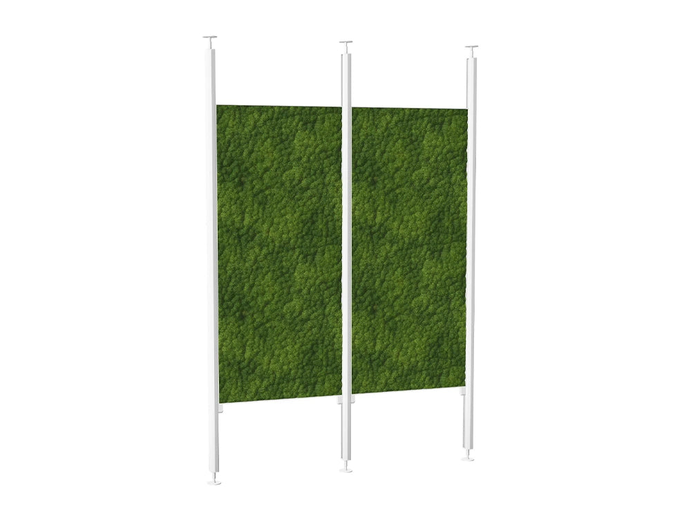 Ws.D Iris Modular End-Of-Desk Moss Wall Panel