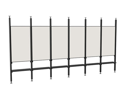 Ws.D Iris Modular Glassboard Zoning System with Shelves