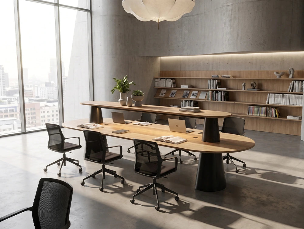 Ws.D Kontera Meeting Table with OTT with In-Desk Power Module