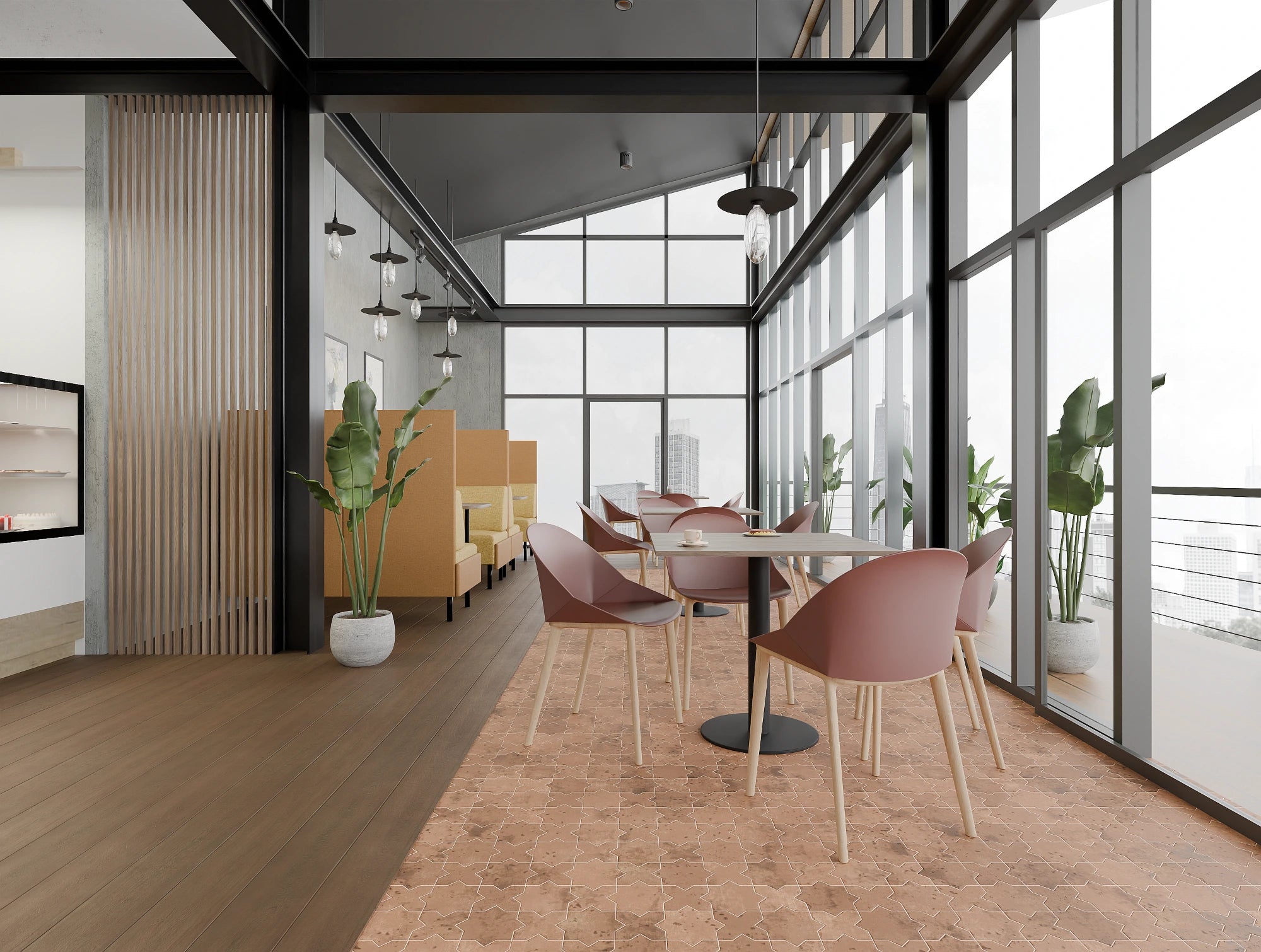 Ws.D Nexis Cylinder Base Coffee Table with Round Table Top Monocolour