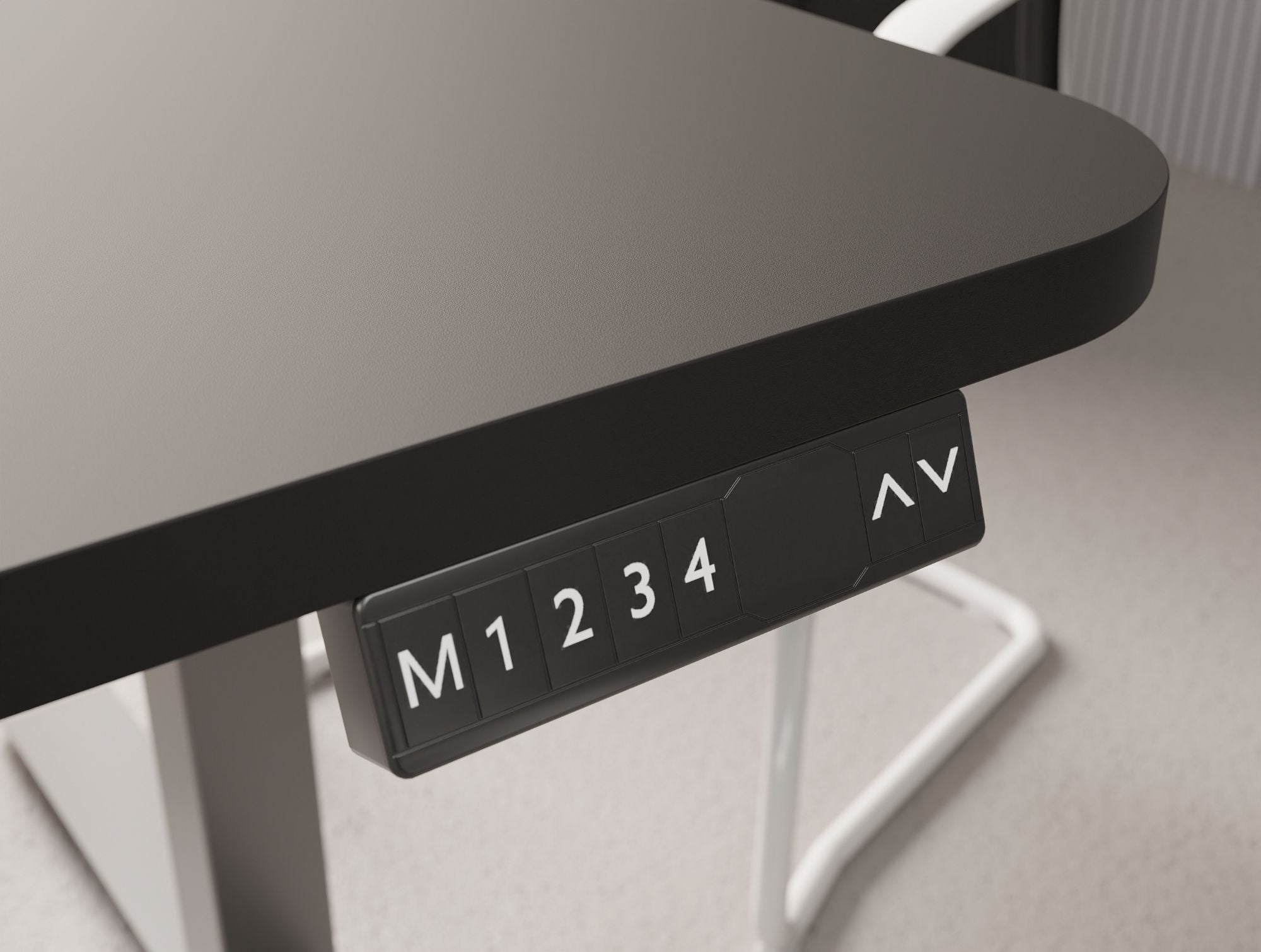 Ws.D Levo Chat Sit-Stand Meeting Room Table with Straight Edge